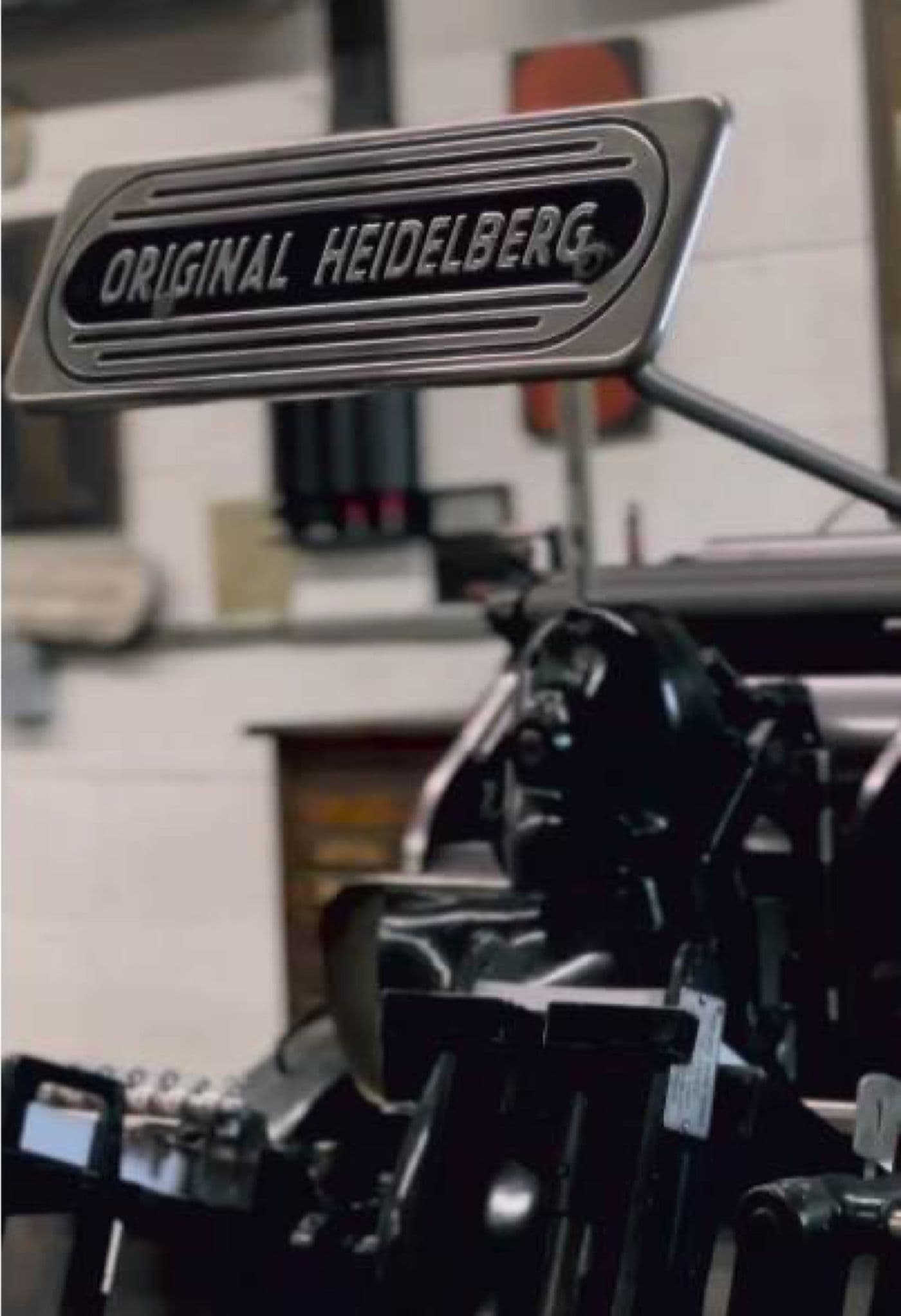 Original Heidelberg letterpress baskı makinesi